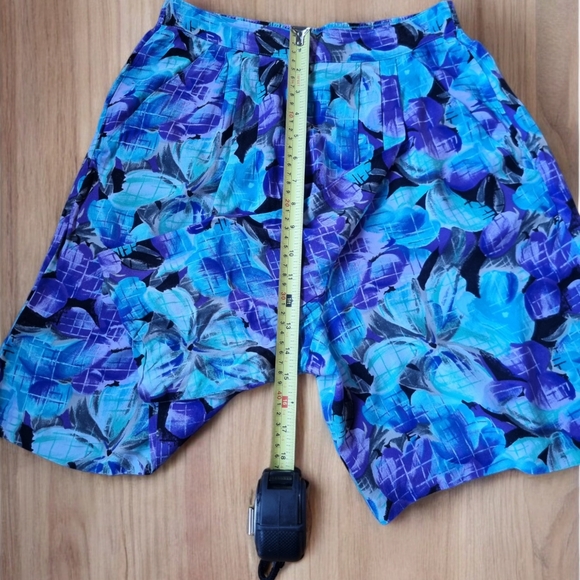 Vintage 90s Extreme High Waist Floral Flowy Skort - Picture 7 of 9